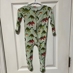 Posh Peanut Green Dinosaur Kids One Piece